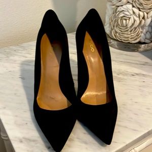 Aldo Satin Black heels
